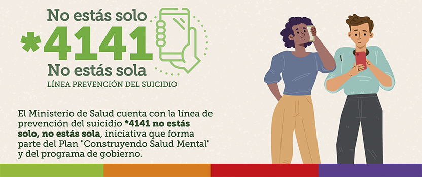 *4141 No estás solo, no estás sola: Ministerio de Salud lanzó fono para prevención del suicidio